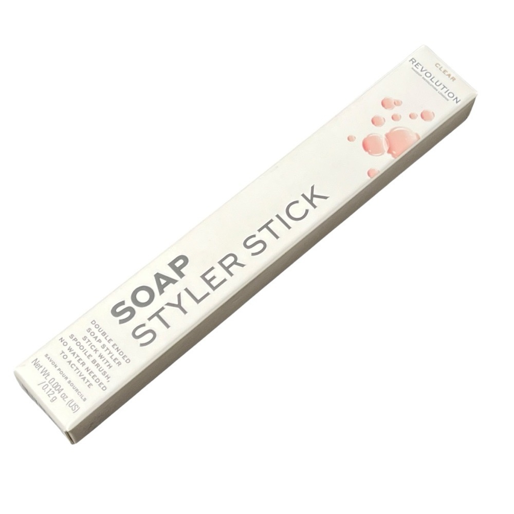 Makeup Revolution Eyebrow Soap Styler Stick Clear Gel/Wax & Spoolie
